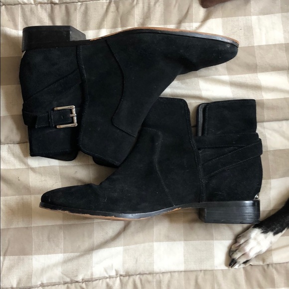 Michael Kors black suede booties (hidden wedge) - Picture 3 of 6